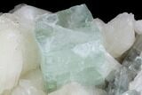 Zoned Apophyllite Crystals With Stilbite - India #91321-2